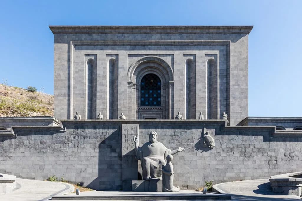 The Matenadaran’s main façade in Yerevan. Photograph from the institution’s official website.