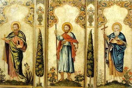 Naghash Hovnatan, mural detail at Etchmiadzin, 17th–18th centuries