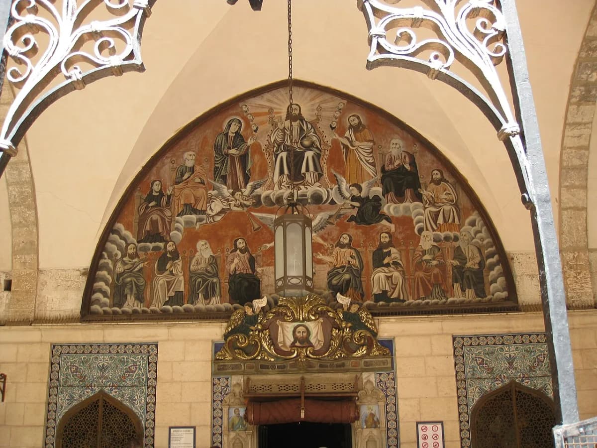 Cathedral of Saint James, Jerusalem — deror_avi, CC BY-SA 3.0 (https://creativecommons.org/licenses/by-sa/3.0/). https://commons.wikimedia.org/wiki/File:Armenian_Quarter,_Monastery_of_St._James_IMG_4918.JPG