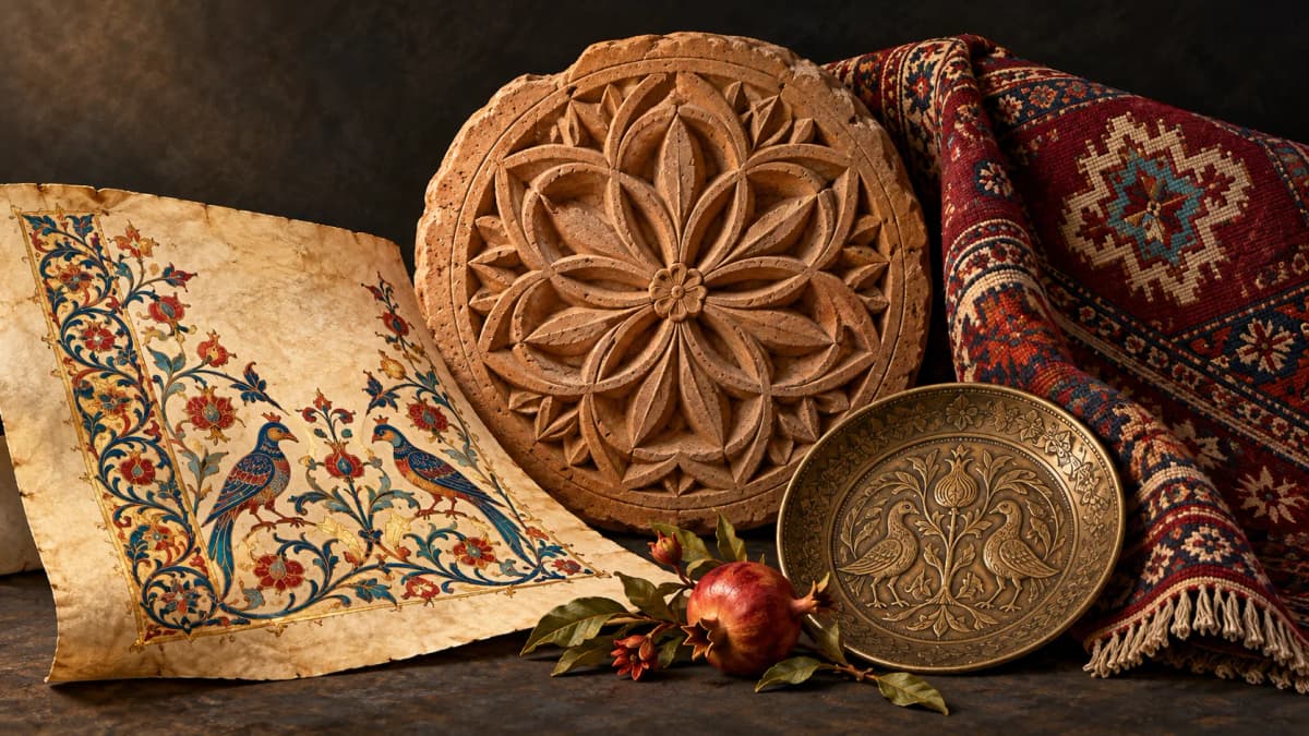 Armenian ornaments — Thematic illustration generated with AI