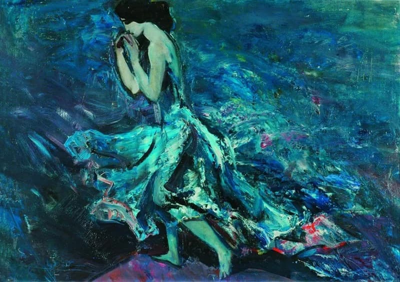 Eduard Isabekyan, The Leaving Woman, 1964 · Irina M. Isabekyan, CC BY-SA 4.0