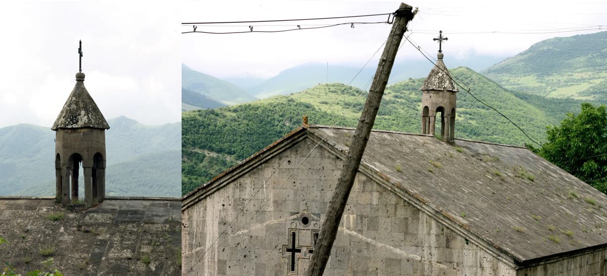Tatev Saint Minas Church — Taron Papikyan, CC BY-SA 3.0. https://creativecommons.org/licenses/by-sa/3.0/ · https://commons.wikimedia.org/wiki/File:St._Minas-Armenia.JPG (Resized.)